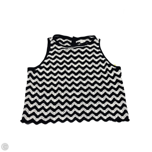 Tank Top By Ava & Viv In Black & White, Size: 3x