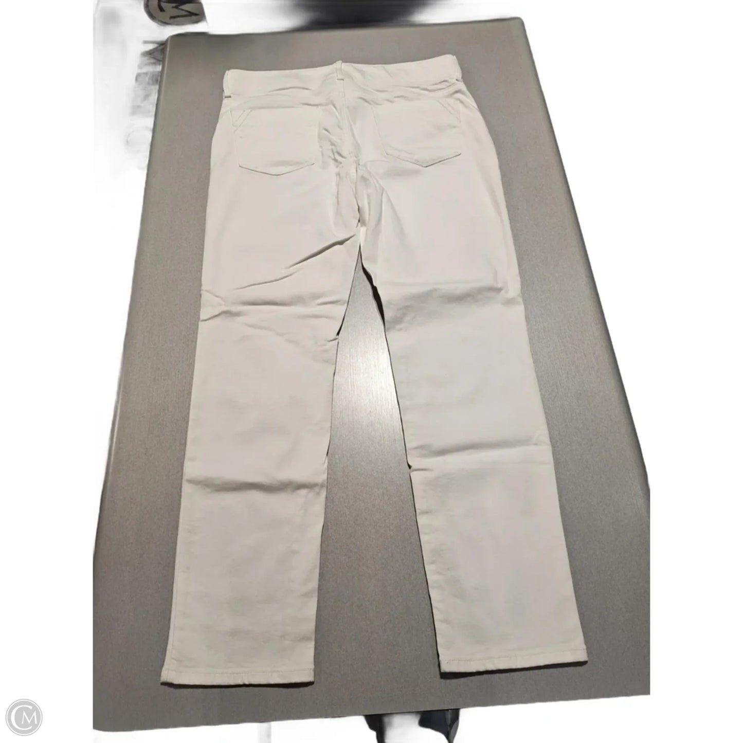 Jeans Straight By Apt 9 In White Denim, Size: 16