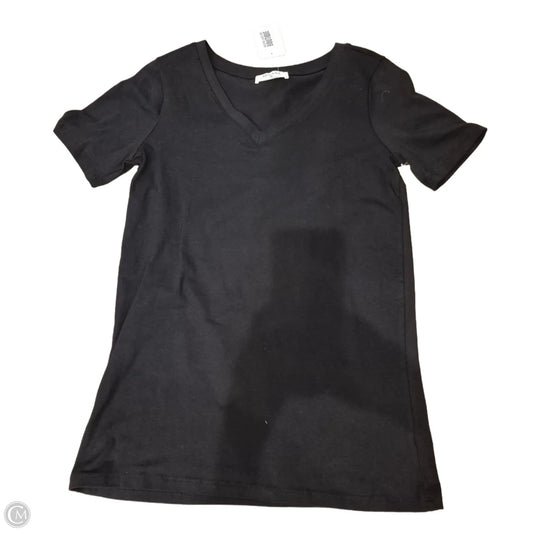 Top Short Sleeve Basic By Zenana In Black, Size: M