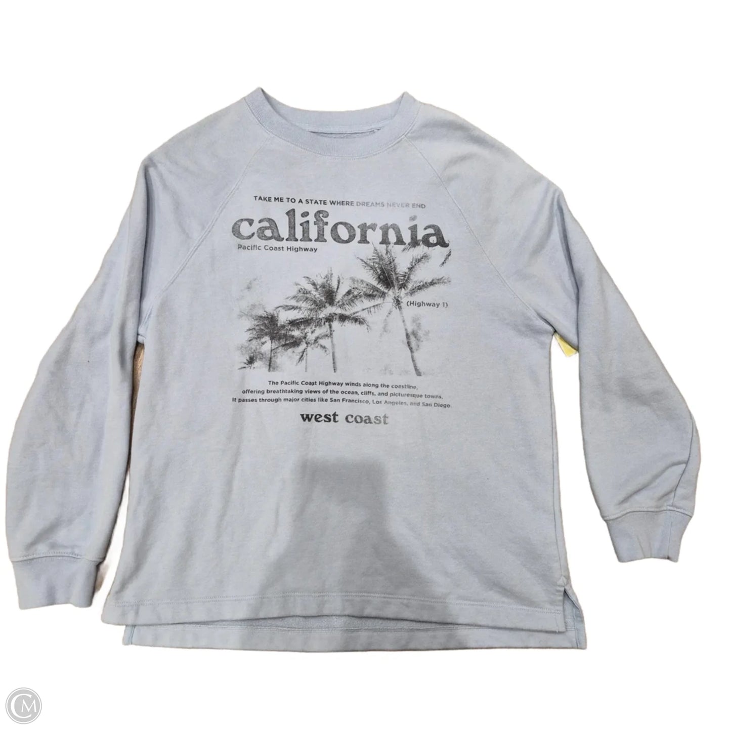 Sweatshirt Crewneck By American Eagle In Blue, Size: Xxs