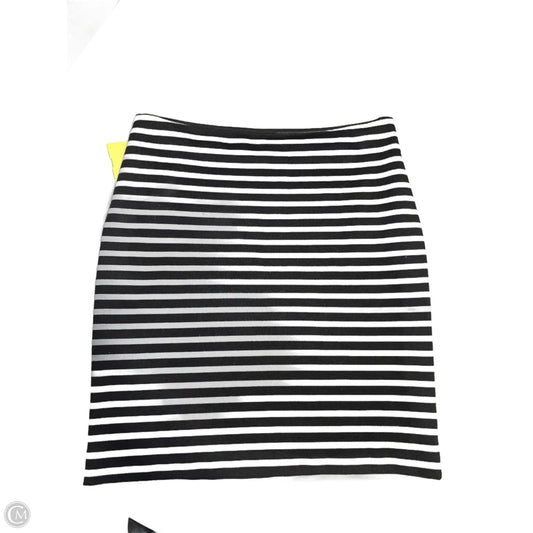 Skirt Mini & Short By Loft In Black & Grey, Size: Xs