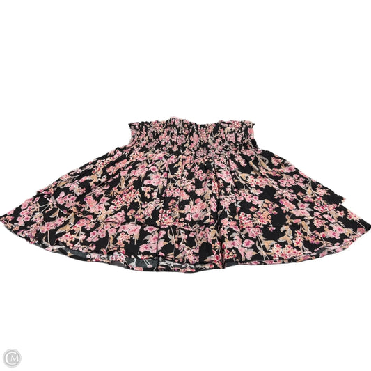 Skirt Mini & Short By Cme In Floral Print, Size: Xl