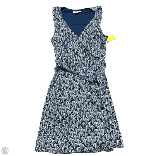 Dress Casual Midi By 41 Hawthorn In Blue & White, Size: M
