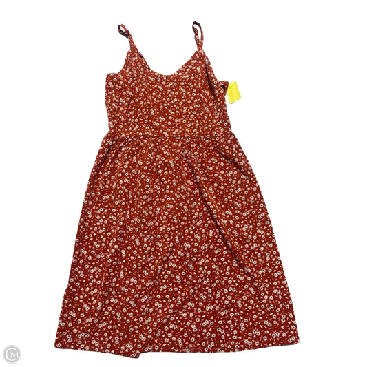 Dress Casual Midi By Shein In Floral Print, Size: M