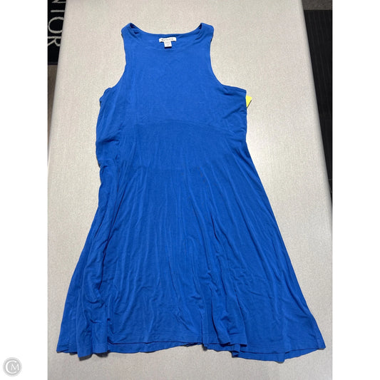 Dress Casual Midi By Athleta In Blue, Size: L