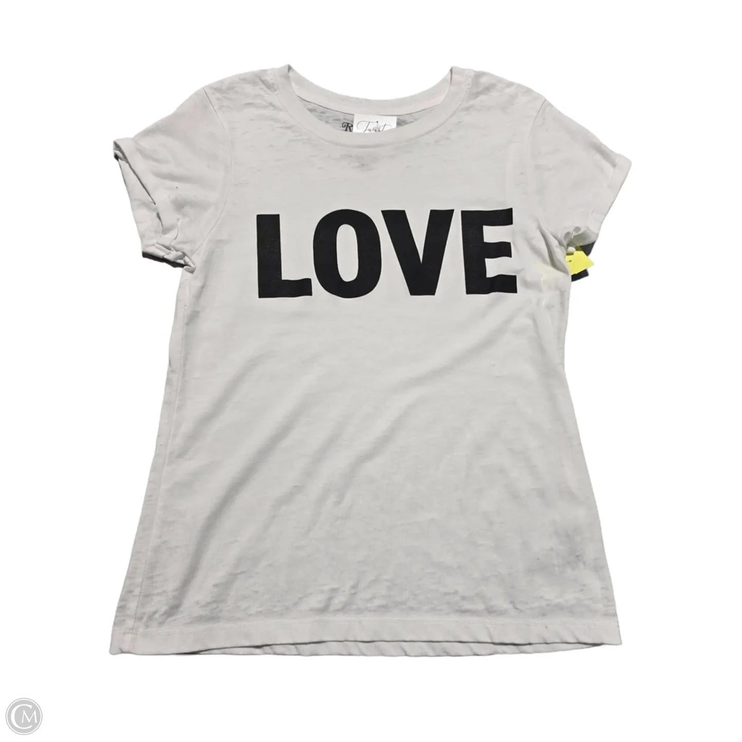 Top Short Sleeve Basic By Cmc In White, Size: S