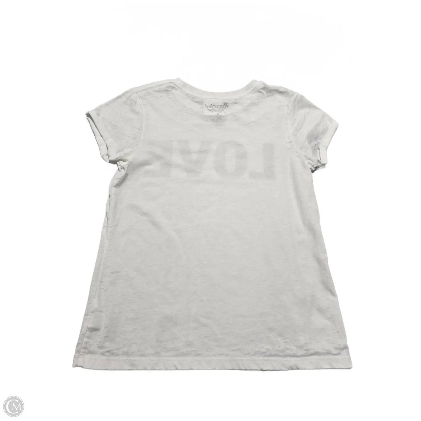 Top Short Sleeve Basic By Cmc In White, Size: S