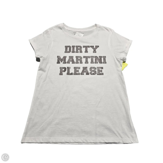 Top Short Sleeve Basic By Cmc In White, Size: M