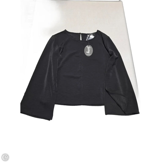 Top Long Sleeve By Cmc In Black, Size: S