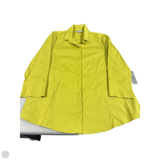 Blouse Long Sleeve By Habitat In Green, Size: S