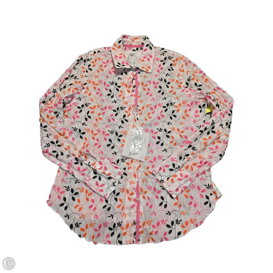 Top Long Sleeve By Cmc In Floral Print, Size: L