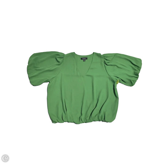 Blouse Short Sleeve By Karen Kane In Green, Size: Xl