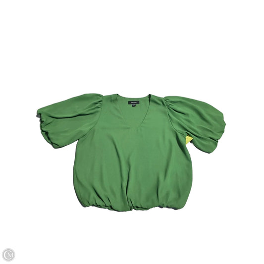 Blouse Short Sleeve By Karen Kane In Green, Size: S