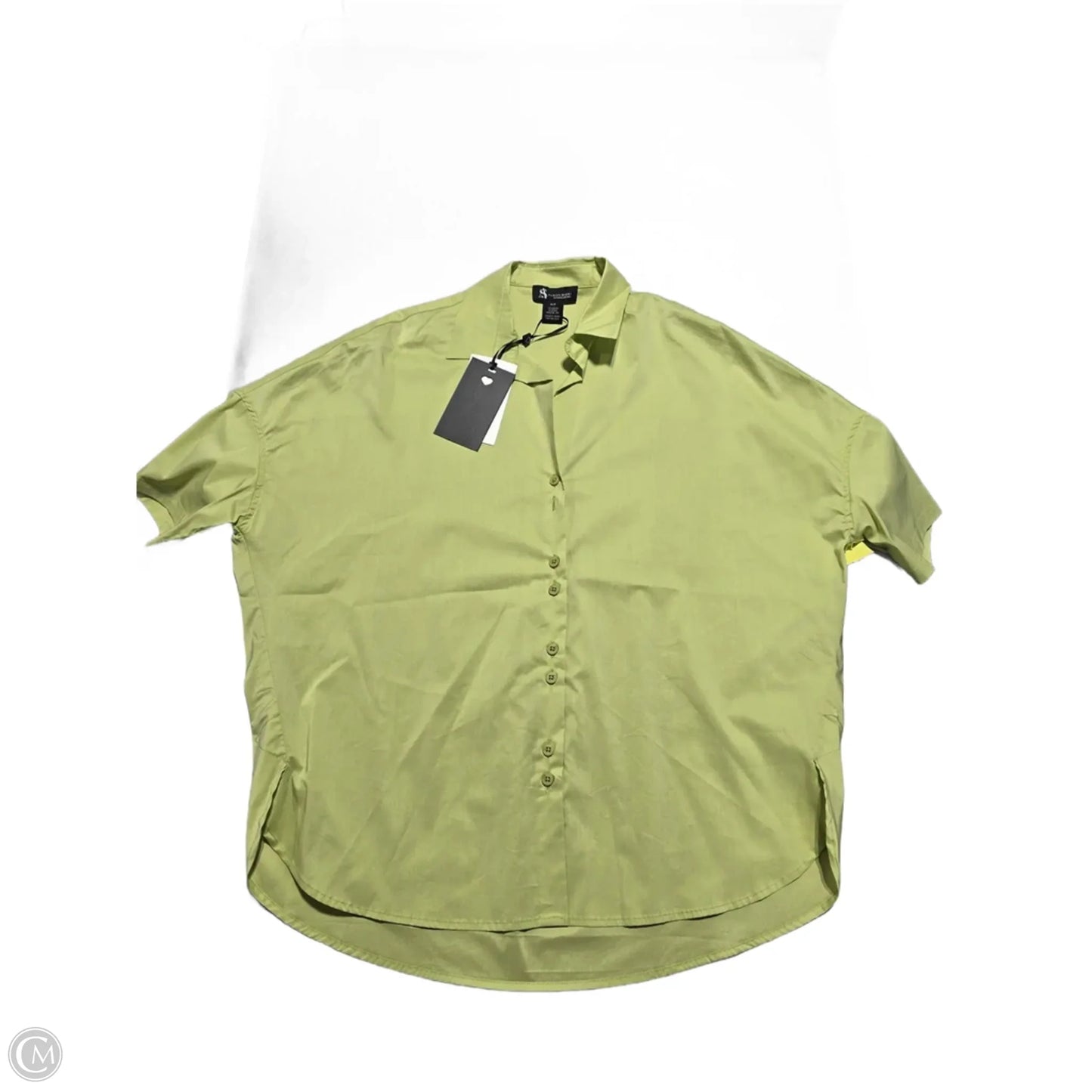 Top Short Sleeve By Cmc In Green, Size: S