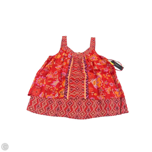 Tank Top By Liverpool In Orange & Red, Size: Xs