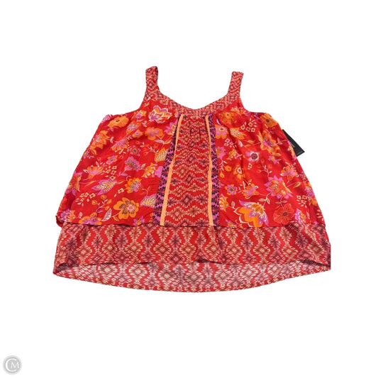 Tank Top By Liverpool In Orange & Red, Size: S