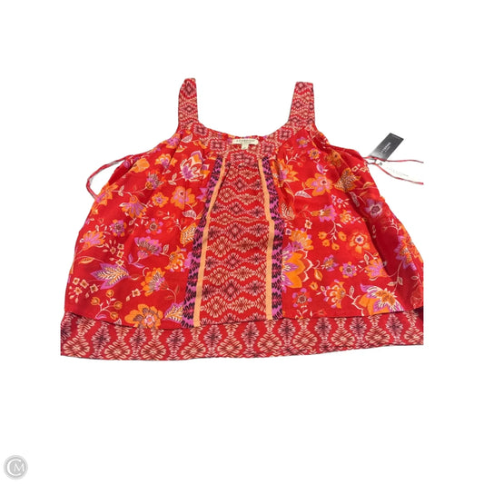 Tank Top By Liverpool In Orange & Red, Size: M