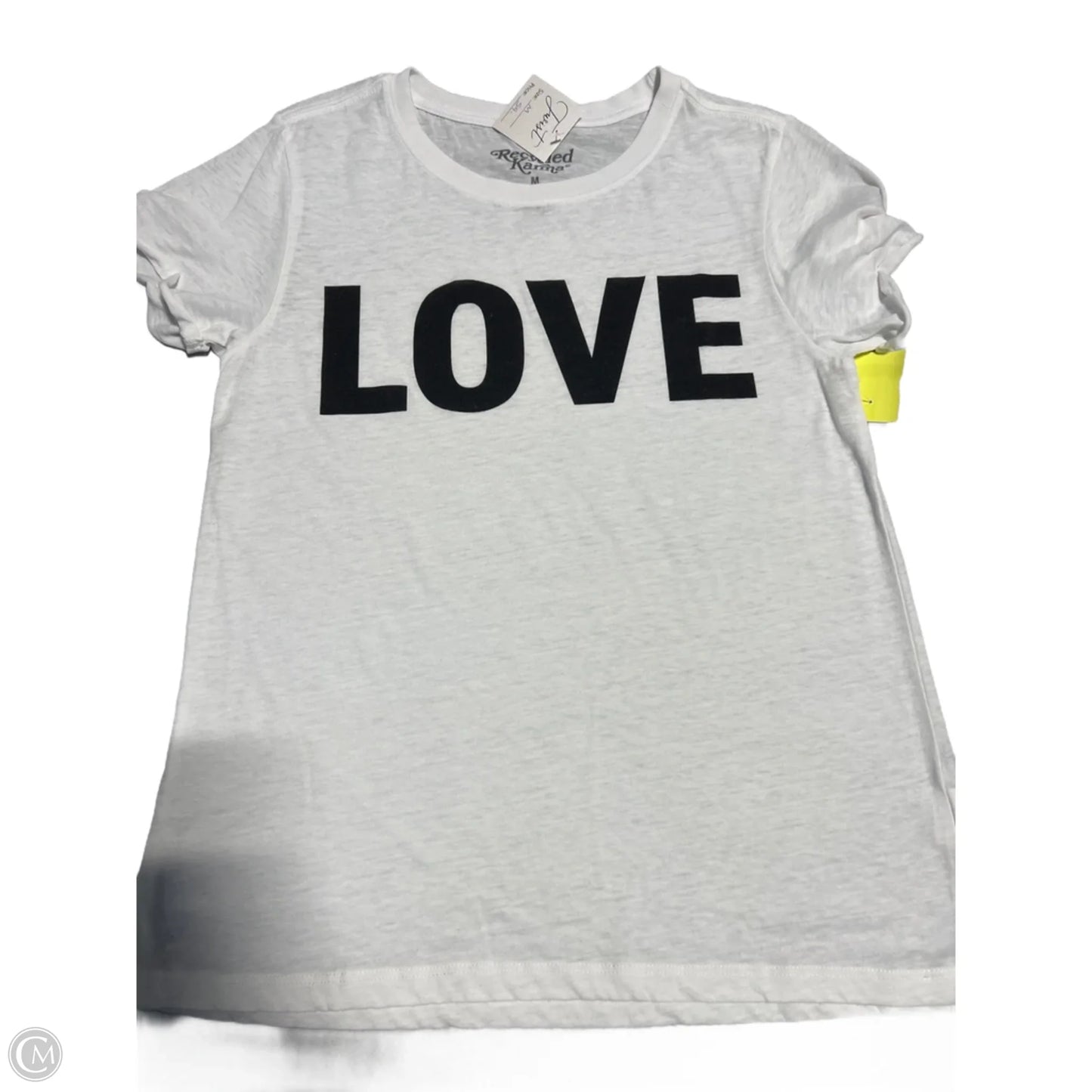 Top Short Sleeve Basic By Cmc In White, Size: S