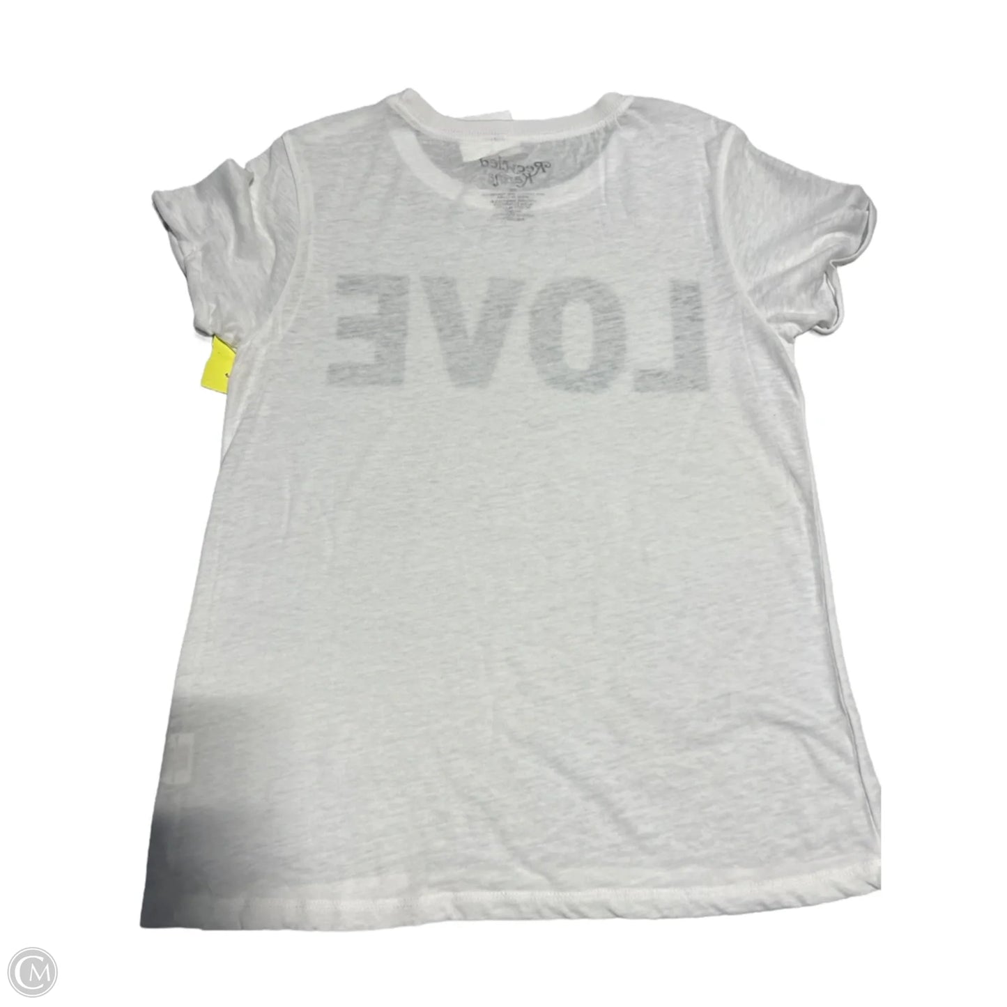 Top Short Sleeve Basic By Cmc In White, Size: S