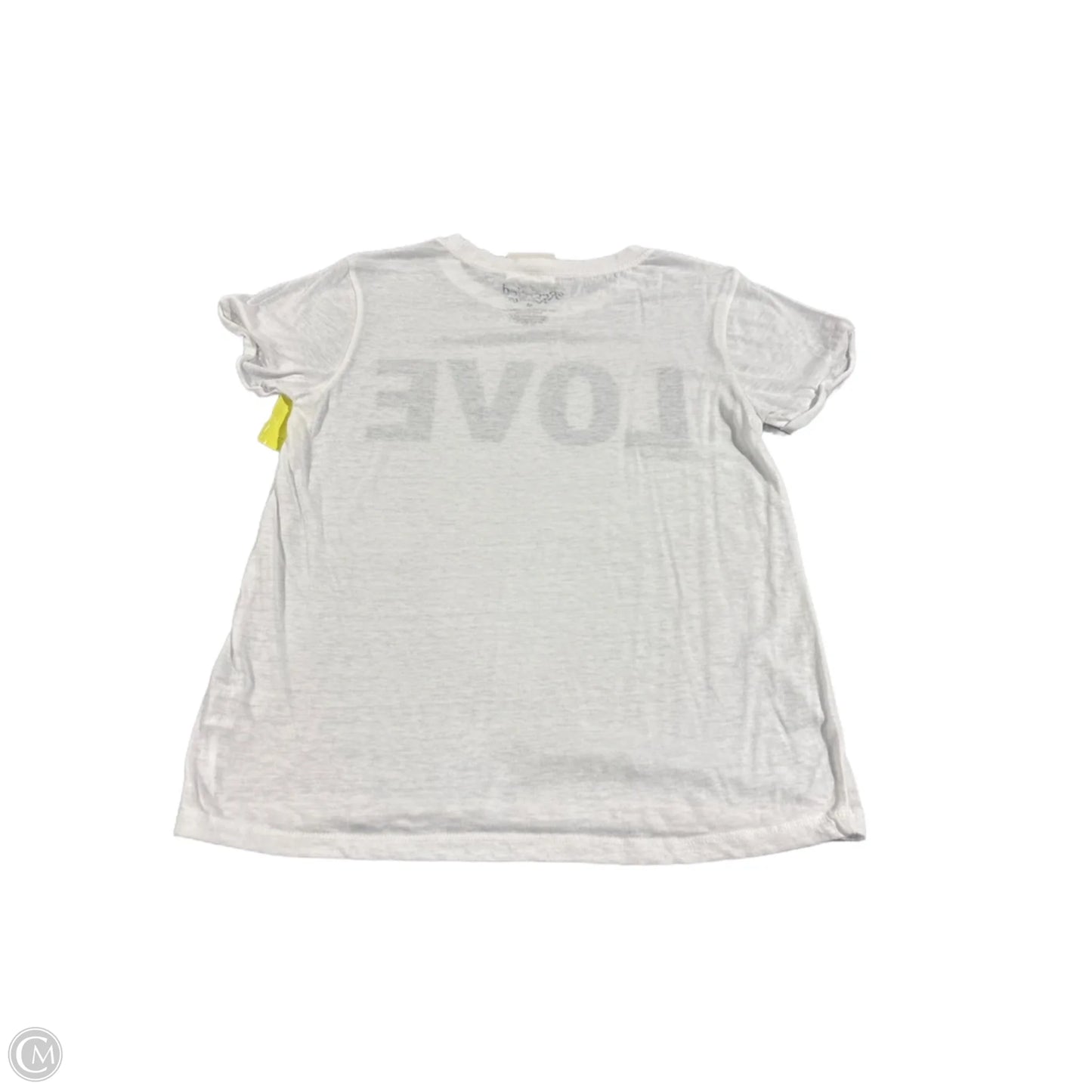 Top Short Sleeve Basic By Cmc In White, Size: M