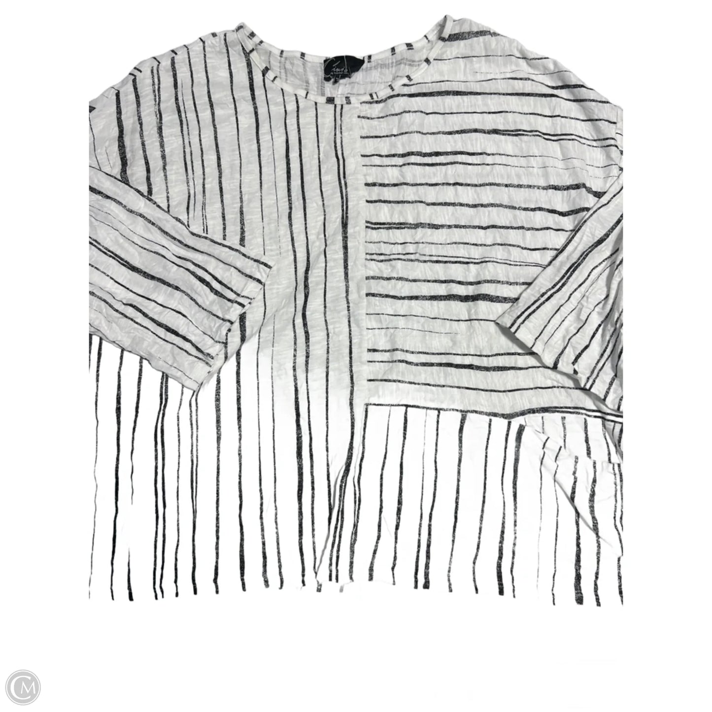 Top Long Sleeve By Cmc In White, Size: L