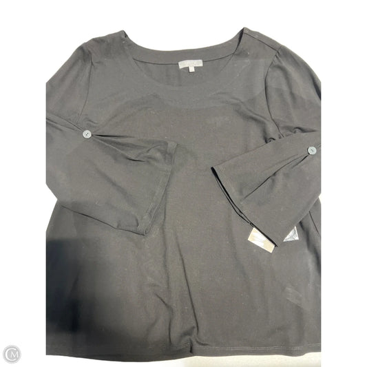 Top Long Sleeve By Habitat In Black, Size: L