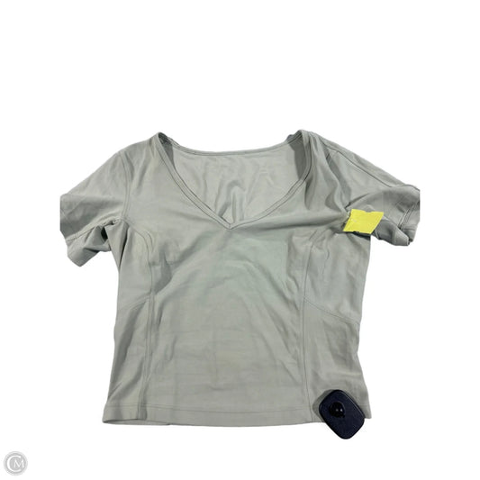 Athletic Top Short Sleeve By Lululemon In Green, Size: S