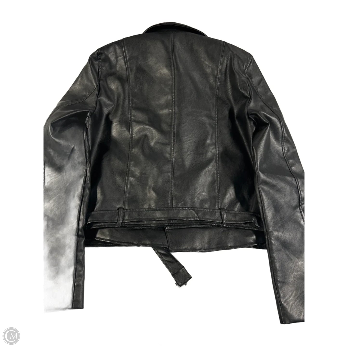 Jacket Leather By Love Tree In Black, Size: L