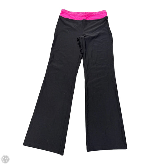 Athletic Leggings By Vogo In Black & Pink, Size: L