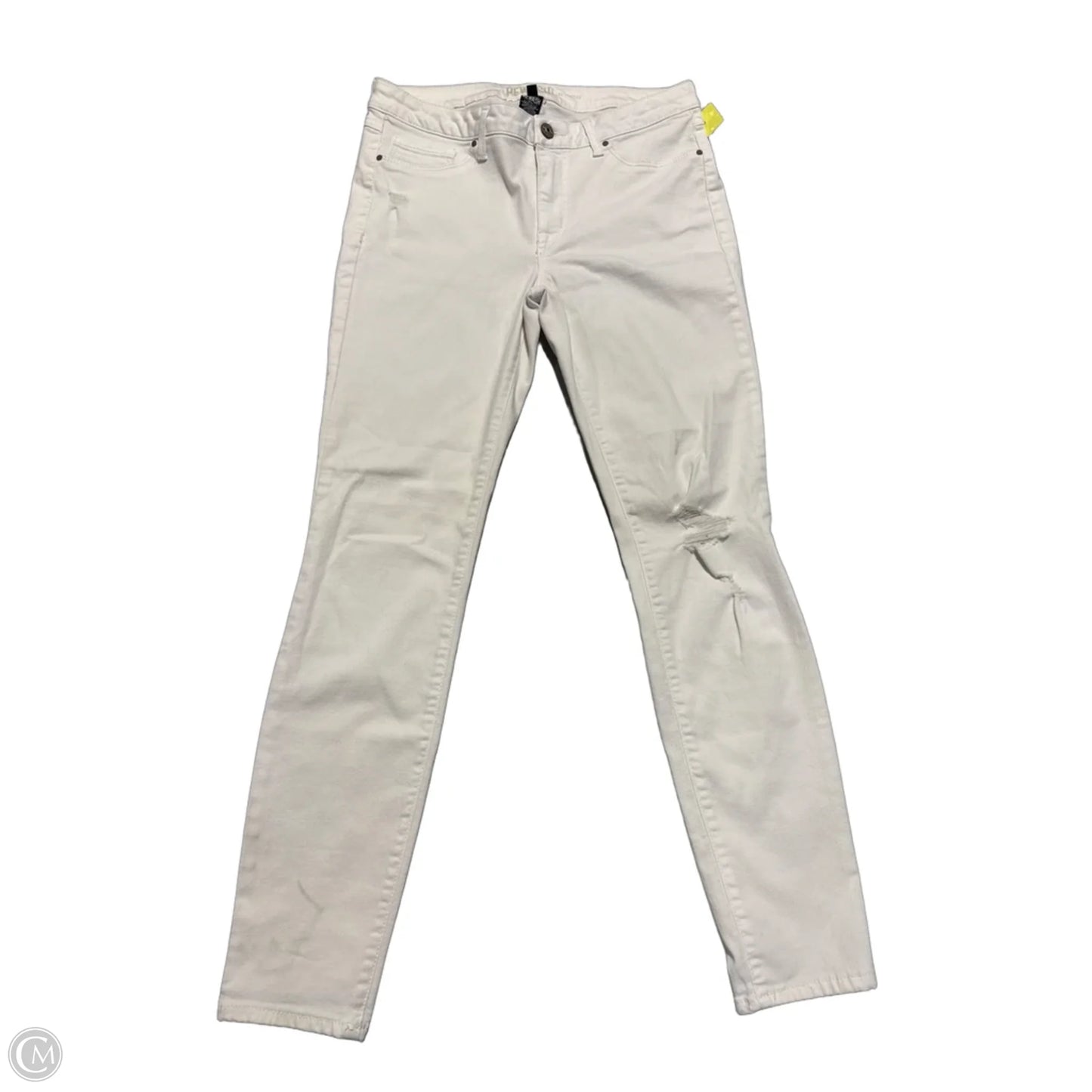 Jeans Skinny By Rewash In White Denim, Size: 8