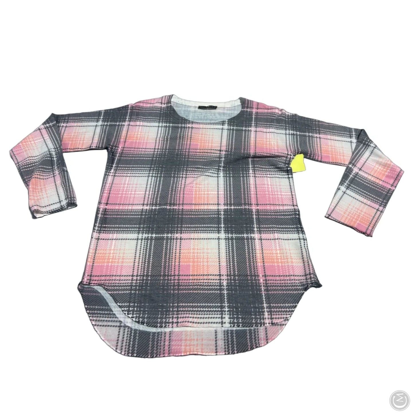 Top Long Sleeve By Nally And Millie In Plaid Pattern, Size: Xs