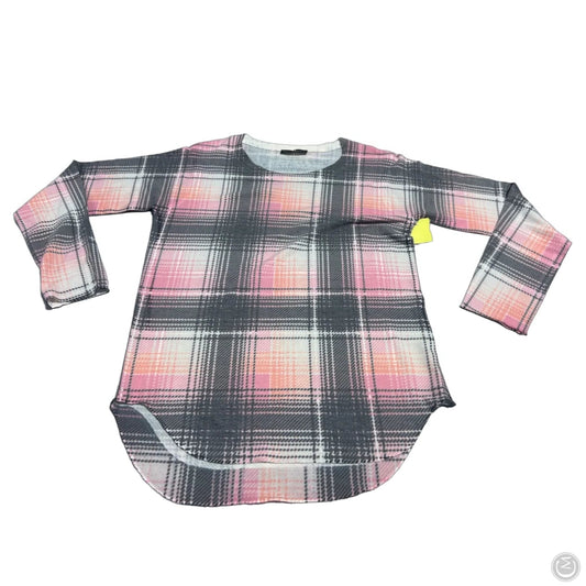Top Long Sleeve By Nally And Millie In Plaid Pattern, Size: Xs