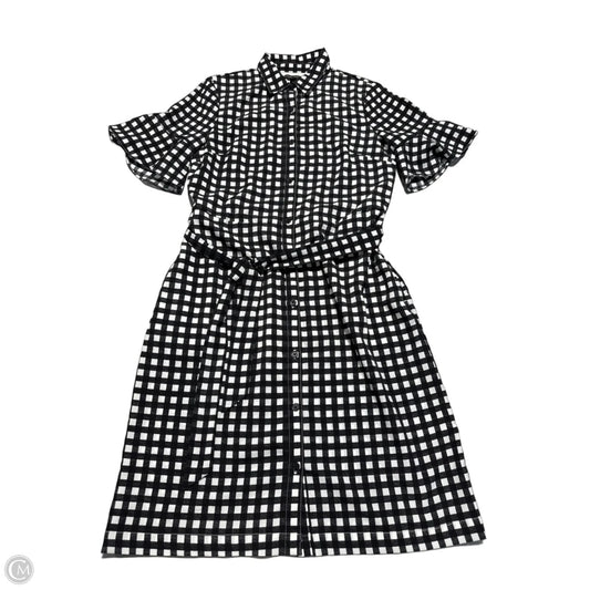 Dress Casual Midi By Banana Republic In Checkered Pattern, Size: Xs