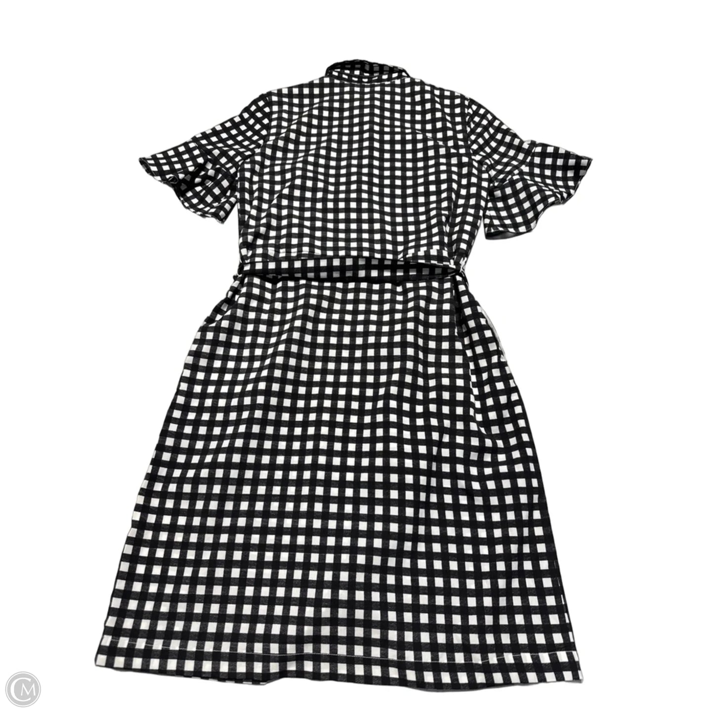 Dress Casual Midi By Banana Republic In Checkered Pattern, Size: Xs