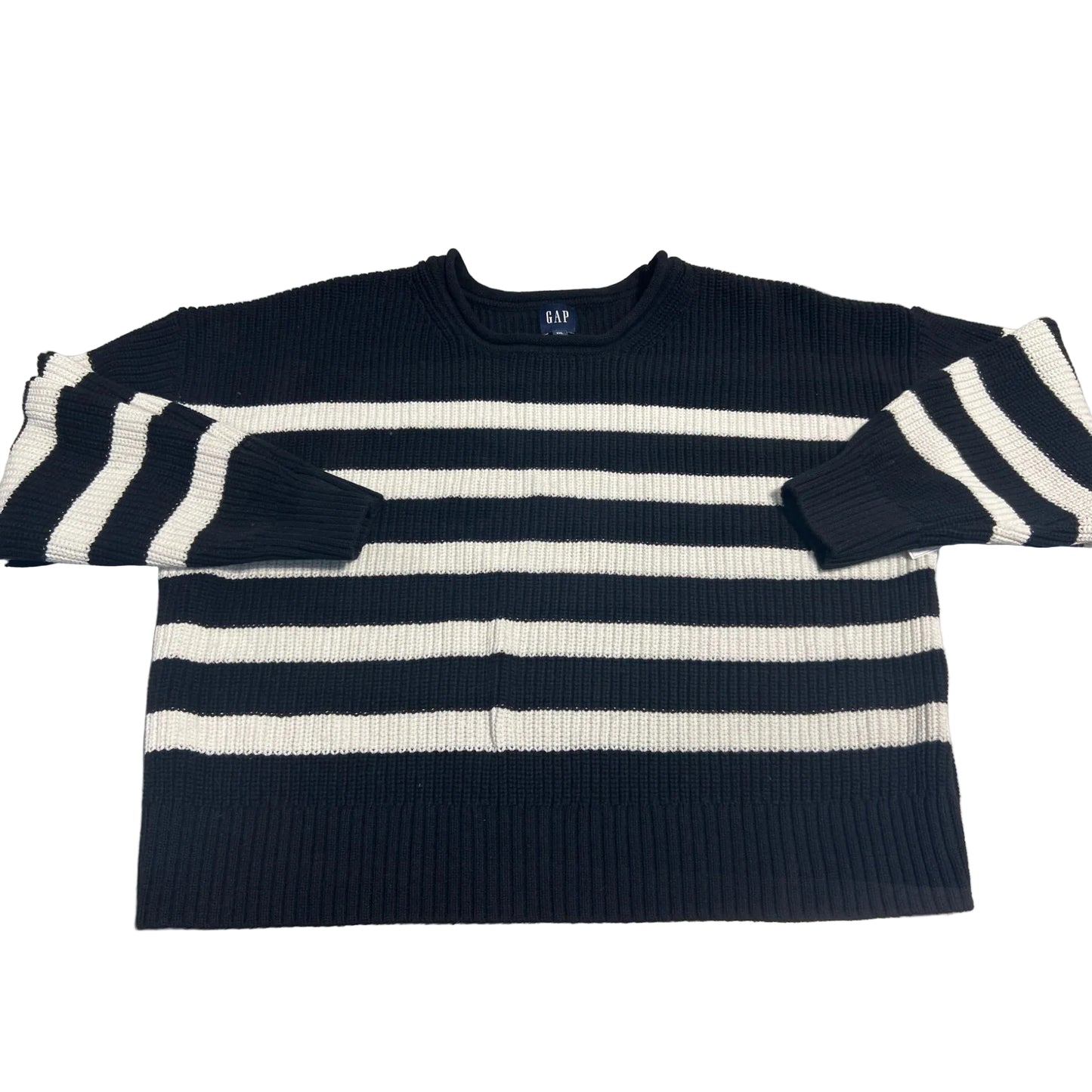 Sweater By Gap In Black & White, Size: Xxl