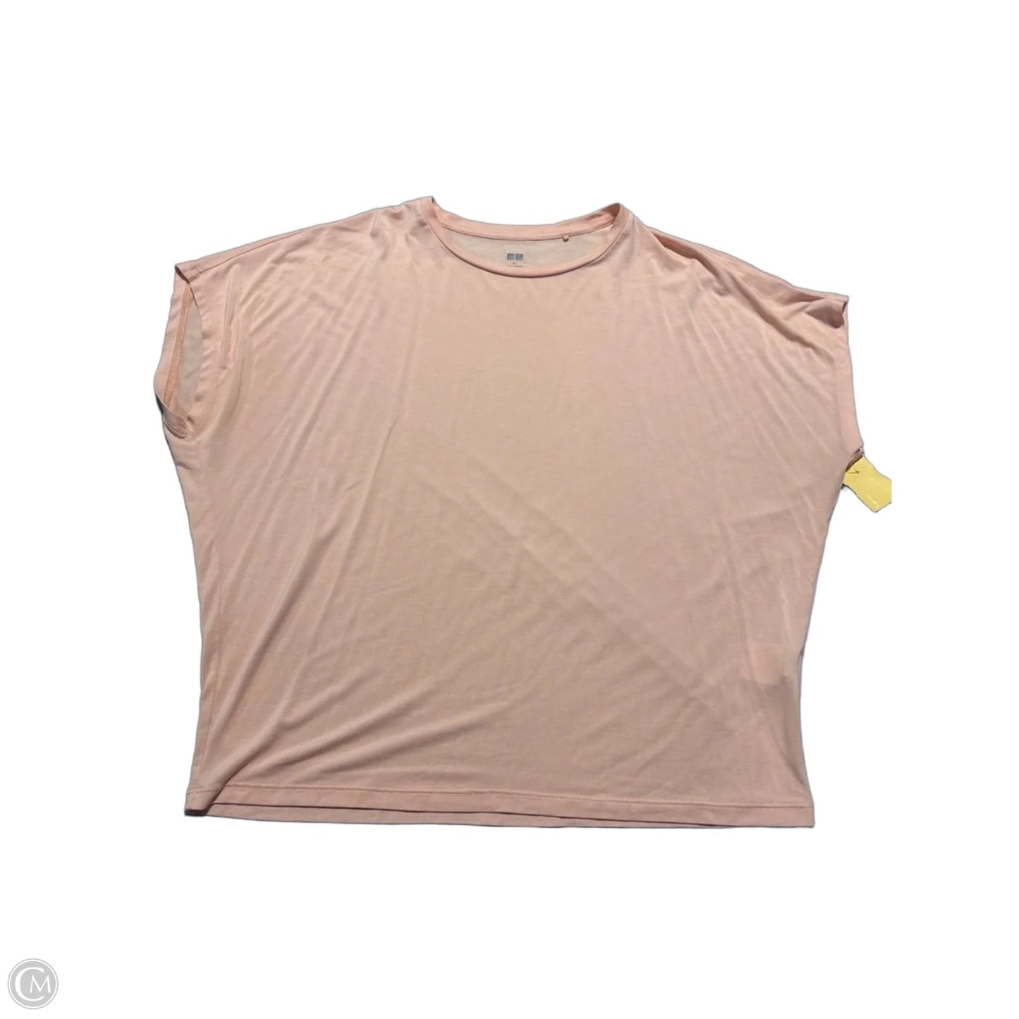 Athletic Top Short Sleeve By Cme In Peach, Size: M