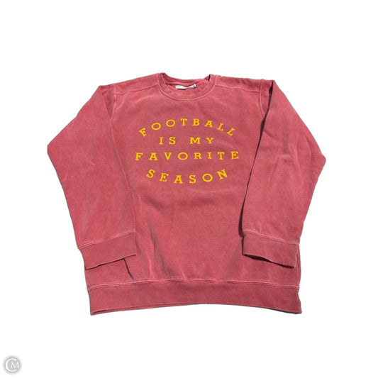 Sweatshirt Crewneck By Cme In Red, Size: S