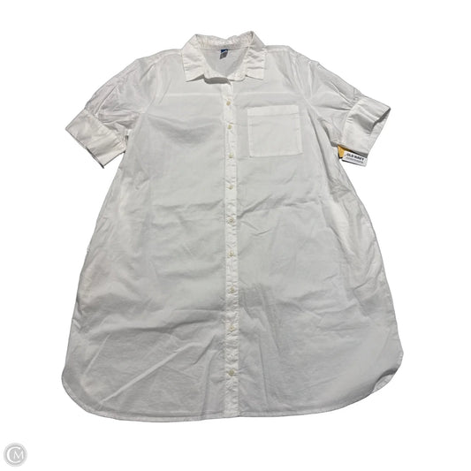 Dress Casual Maxi By Old Navy In White, Size: Xl