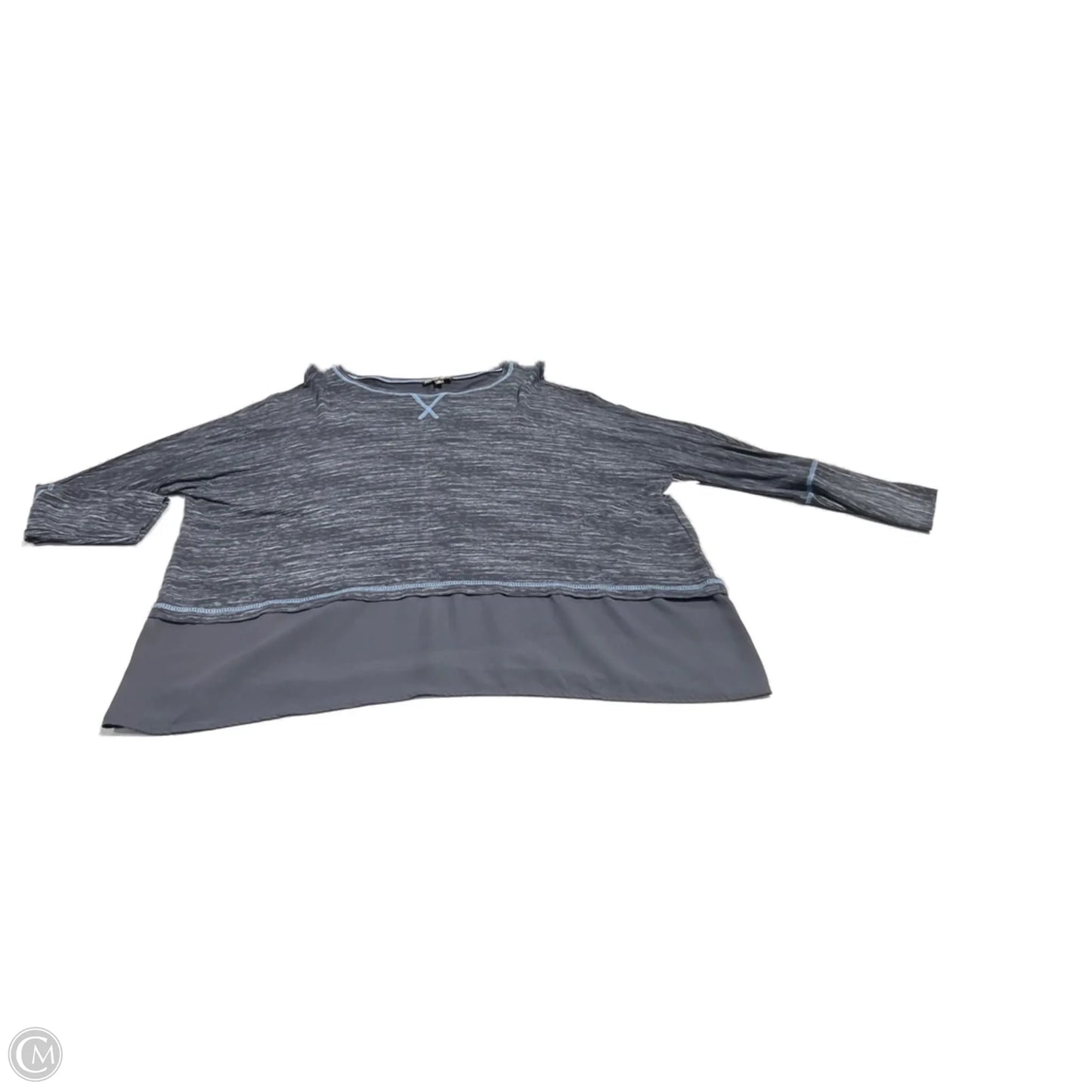 Top Long Sleeve By Diane Gilman In Navy, Size: M