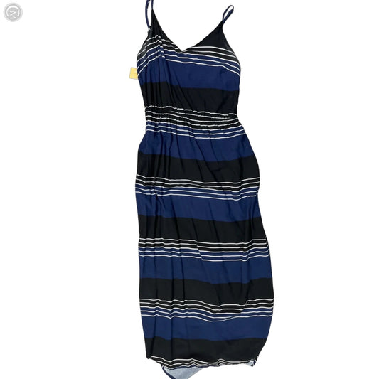 Dress Casual Maxi By Old Navy In Black & Blue, Size: M