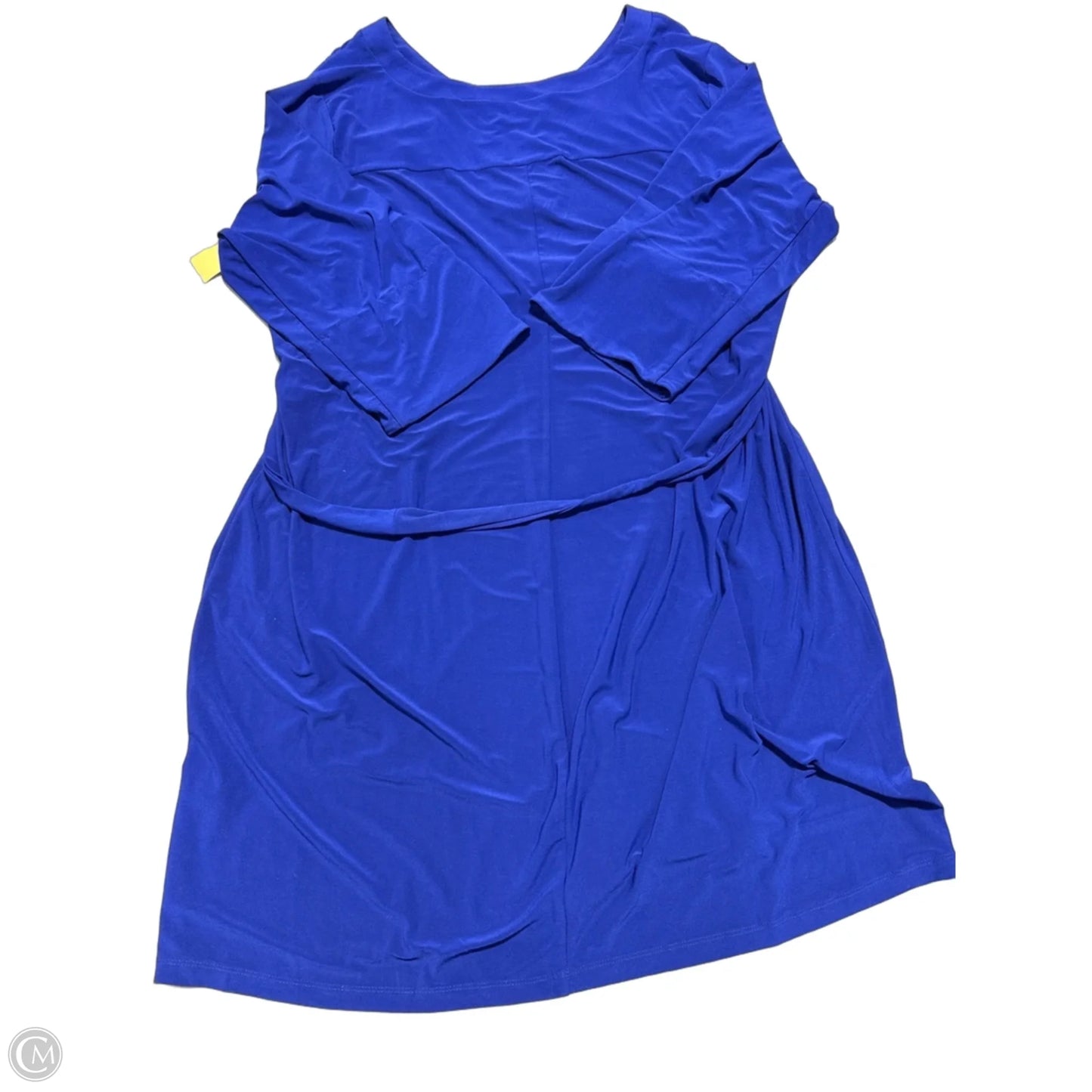 Dress Casual Midi By Emma And Michele In Blue, Size: 3x