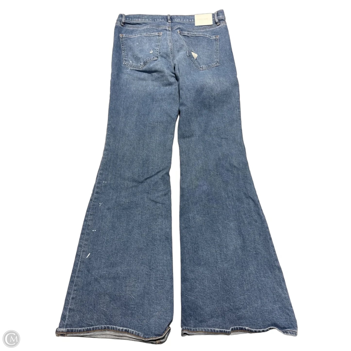 Jeans Flared By Express In Blue Denim, Size: 12
