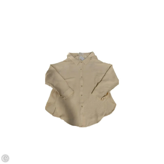Top Long Sleeve By Sage In Cream, Size: Xs