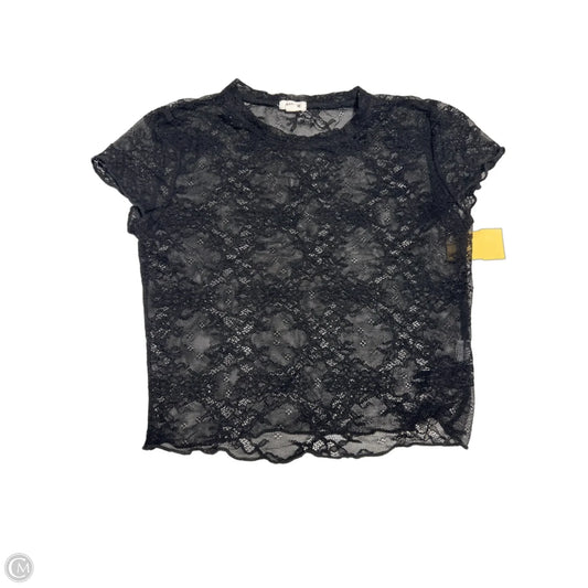 Top Short Sleeve By Garage In Black, Size: S