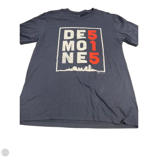 Top Short Sleeve By Cme In Navy, Size: S