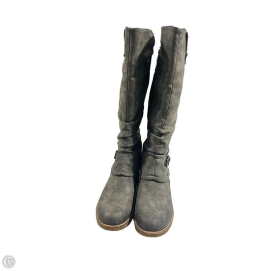 Boots Ankle Flats By Riekers In Grey, Size: 6