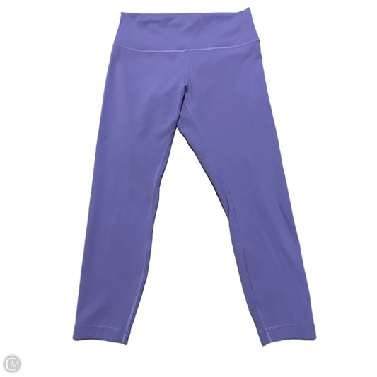 Athletic Leggings By Lululemon In Purple, Size: 12
