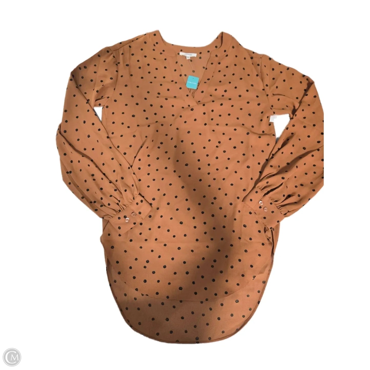 Top Long Sleeve By Maurices In Polkadot Pattern, Size: Xs