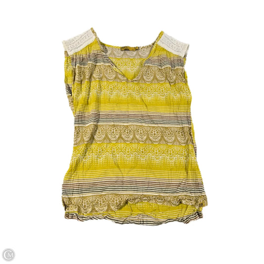 Top Short Sleeve By Prana In Yellow, Size: Xs