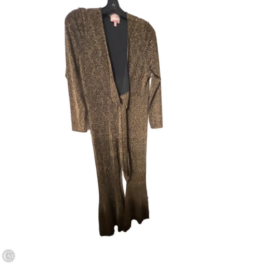 Jumpsuit By Mumu In Black & Gold, Size: Xxl